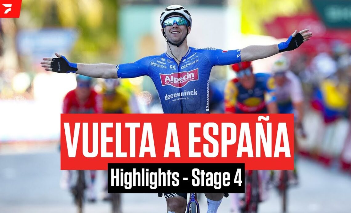 Highlights: 2023 Vuelta a España Stage 4 - Crashes Ahead Of Kaden Groves' Victory