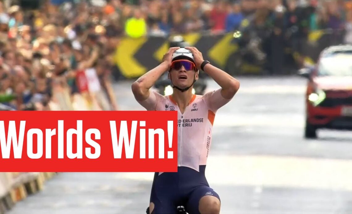 Mathieu Van Der Poel Wins The UCI World Championships 2023 Road Race
