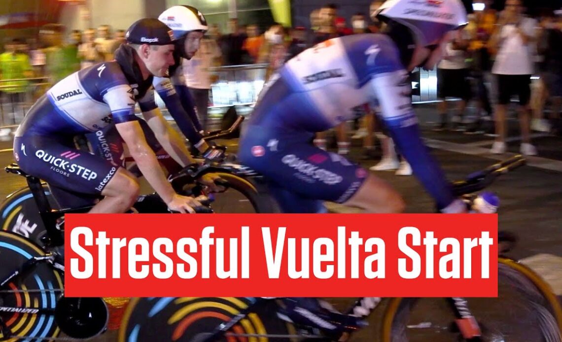 On-Site: Remco Evenepoel, Primoz Roglic Endure Stressful Rainy And Dark Vuelta a España 2023 Stage 1