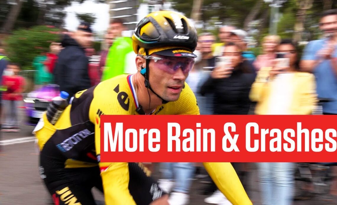 On-Site: Vuelta a España 2023 Rain And Crashes With Primoz Roglic
