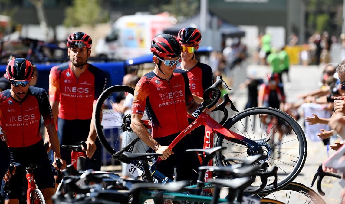 Team Ineos riders using £1000 Tactic hubs at the Vuelta A España