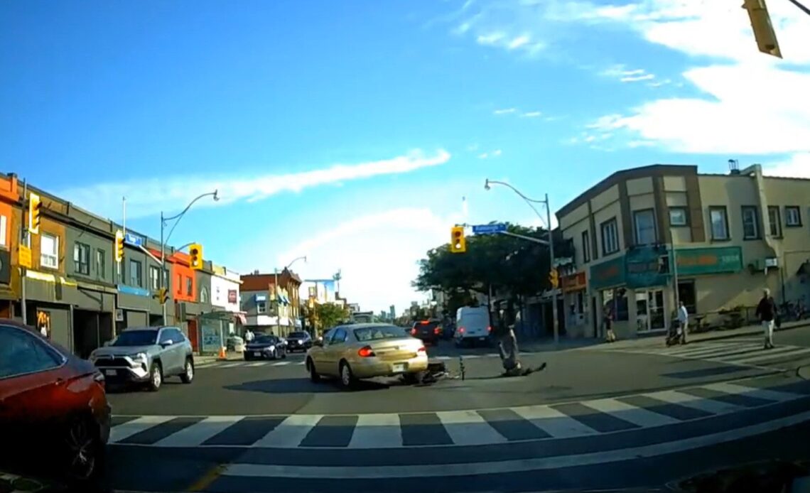 Toronto driver runs over cyclist