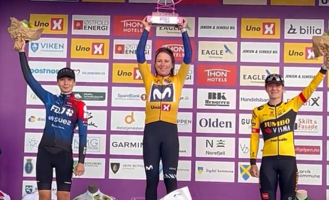The podium at the Tour of Scandinavia