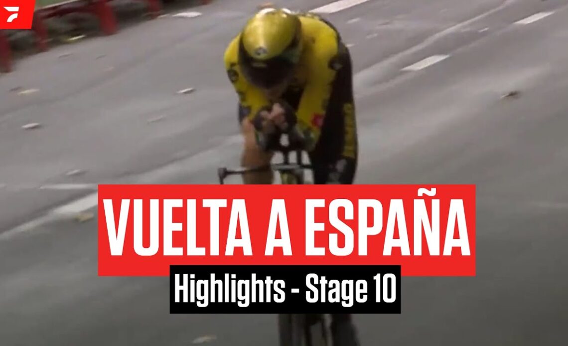 Highlights: 2023 Vuelta a España Stage 10 - Remco Evenepoel Gaining Time