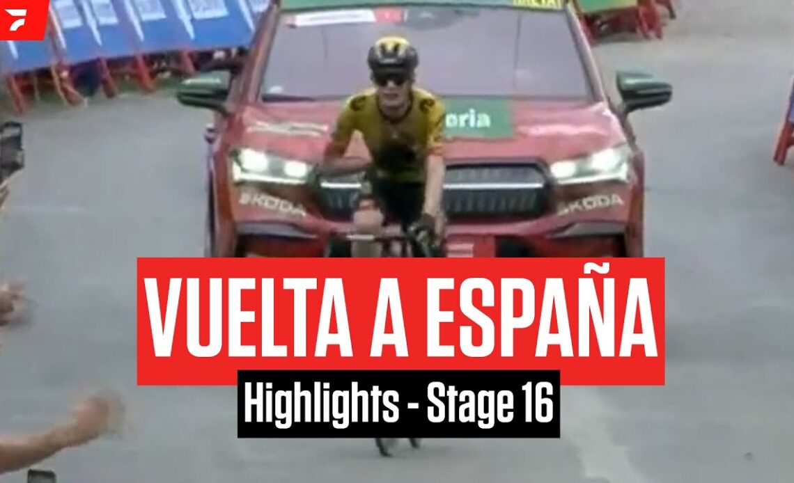Highlights: 2023 Vuelta a España Stage 16 - Vingegaard Wins For Fallen Teammate Van Hooydonck