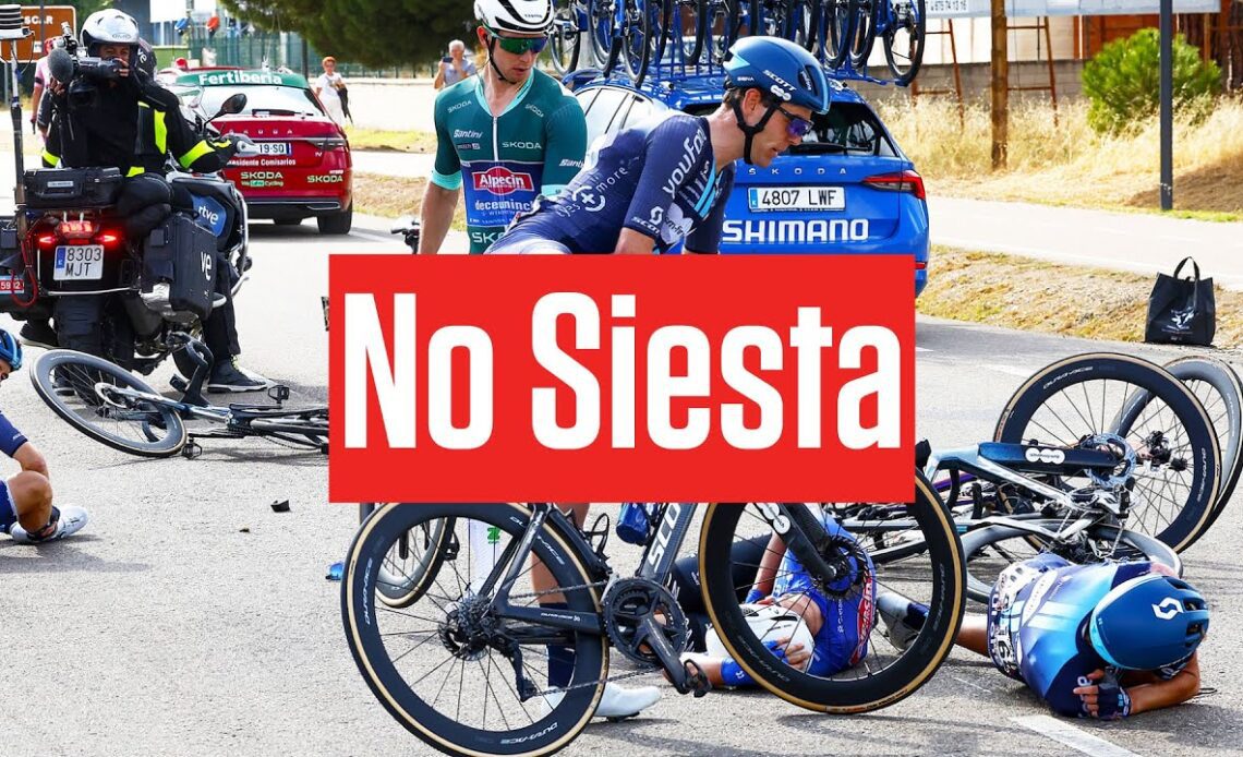 On-Site: Vuelta a España 2023 Stress, Crashes: Sepp Kuss Keeps Red, Alberto Dainese Win