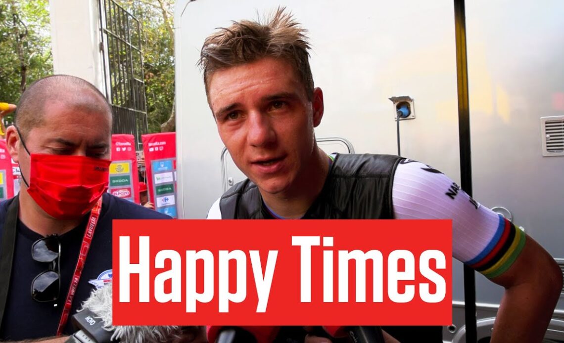 Remco Evenepoel Happy With Vuelta a España Gains On Primoz Roglic And Jonas Vingegaard