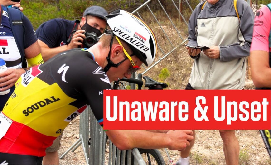 Remco Evenepoel Upset, Unaware Of Vuelta a España Escape Caught