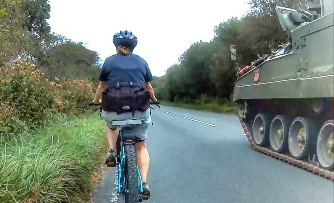 Tank demonstrated the best way to pass a cyclist, leaving motorists with no more excuses