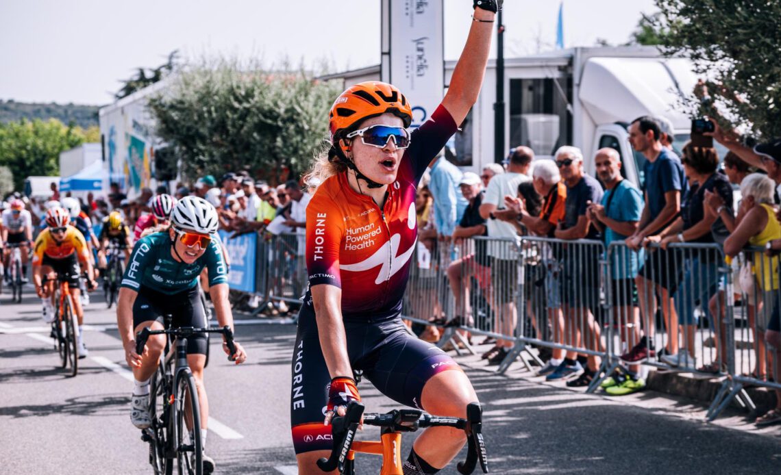 Tour de l'Ardeche: Daria Pikulik wins opening stage, takes first leader's jersey
