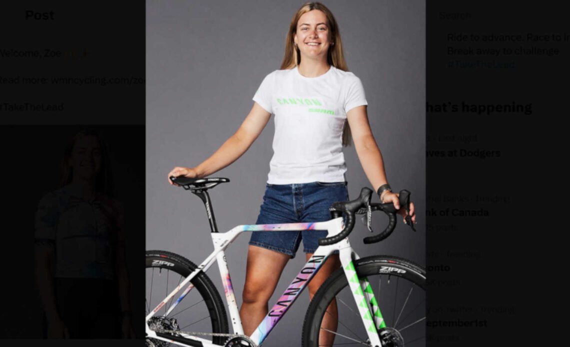 Zoe Bäckstedt signs with Canyon/SRAM for 2023