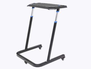 An indoor trainer table