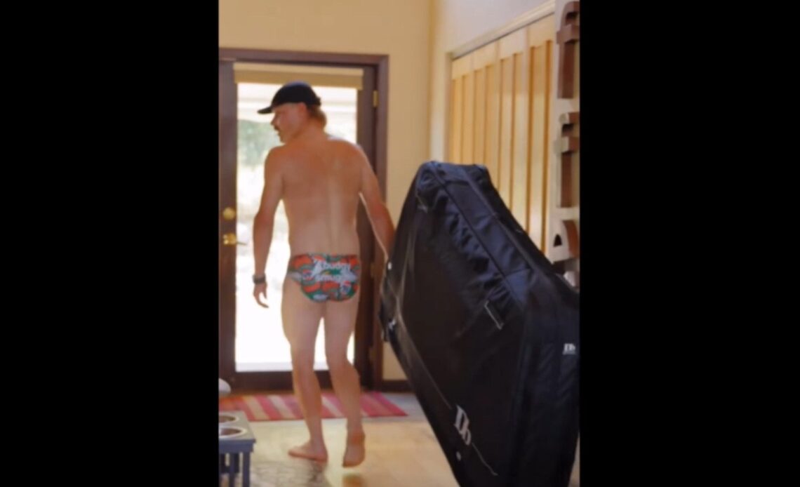 F1 driver Valtteri Bottas made a hilarious video in his Speedos to promote a gravel race