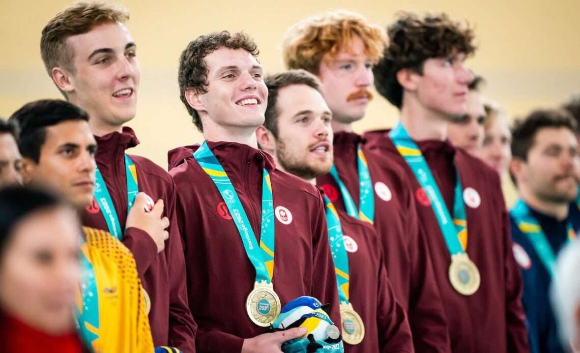 Men's team pursuit re-set record in golden Pan Am Games performance