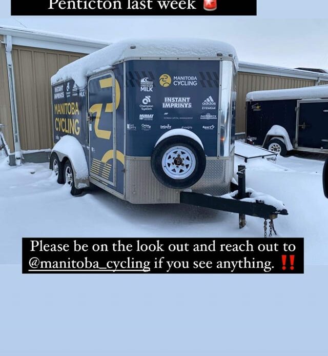 Manitoba Cycling Association’s stolen team van located 1.5 years later