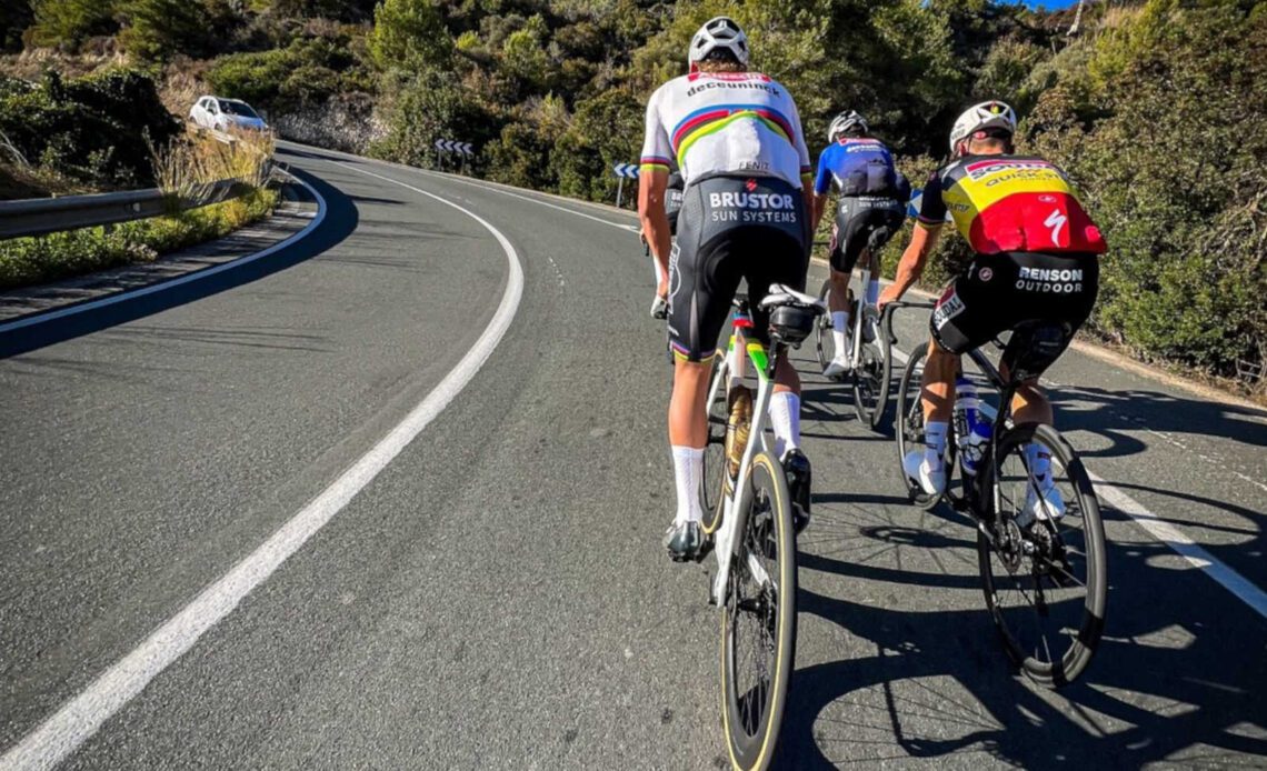 Mathieu van der Poel and Remco Evenepoel went for a bonkers hilly training ride