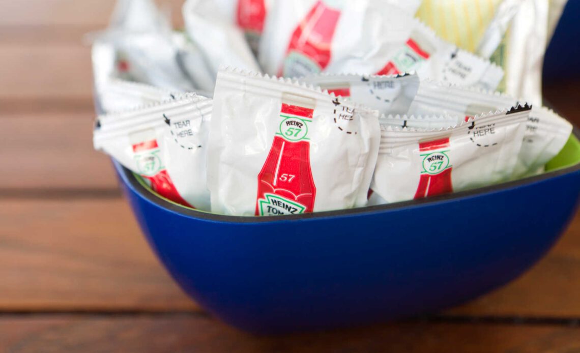 Out of gels? Heinz Ketchup packets can be your new alternative