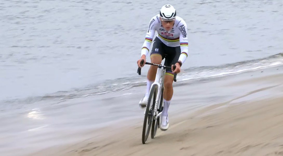 Mathieu van der Poel is dominating ‘cross…because he doesn’t need to take out the garbage?