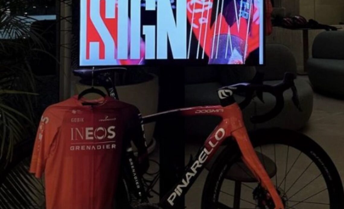 2024 Ineos Grenadiers jersey apparently leaked by Egan Bernal as team swaps Bioracer for Gobik