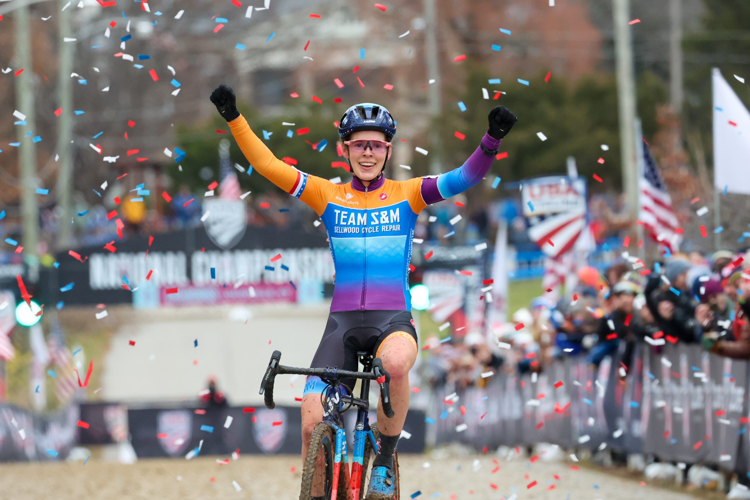 Clara Honsinger wins fourth elite US cyclocross title