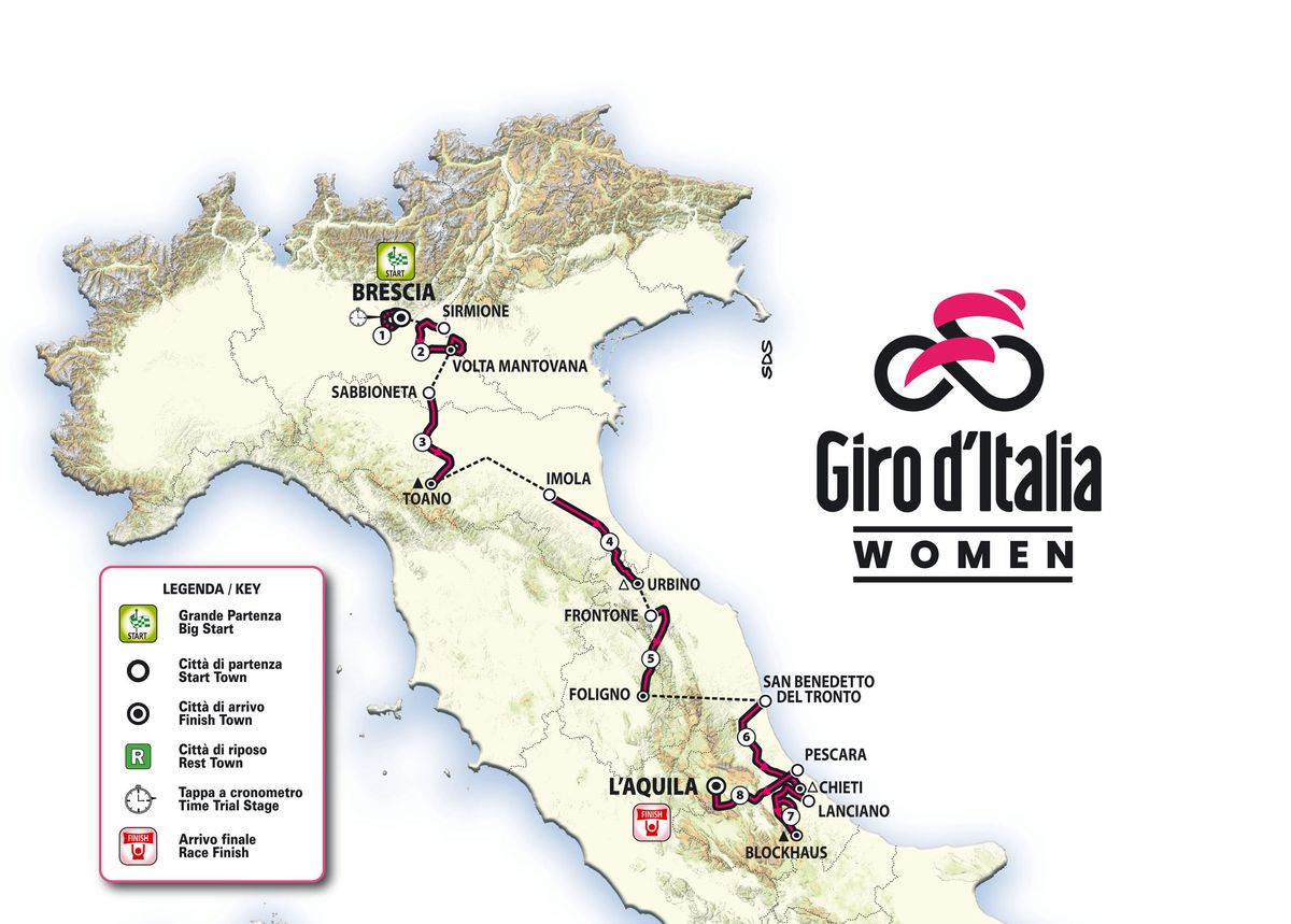 Giro d’Italia Women 2024 route Blockhaus mountain finish to decide