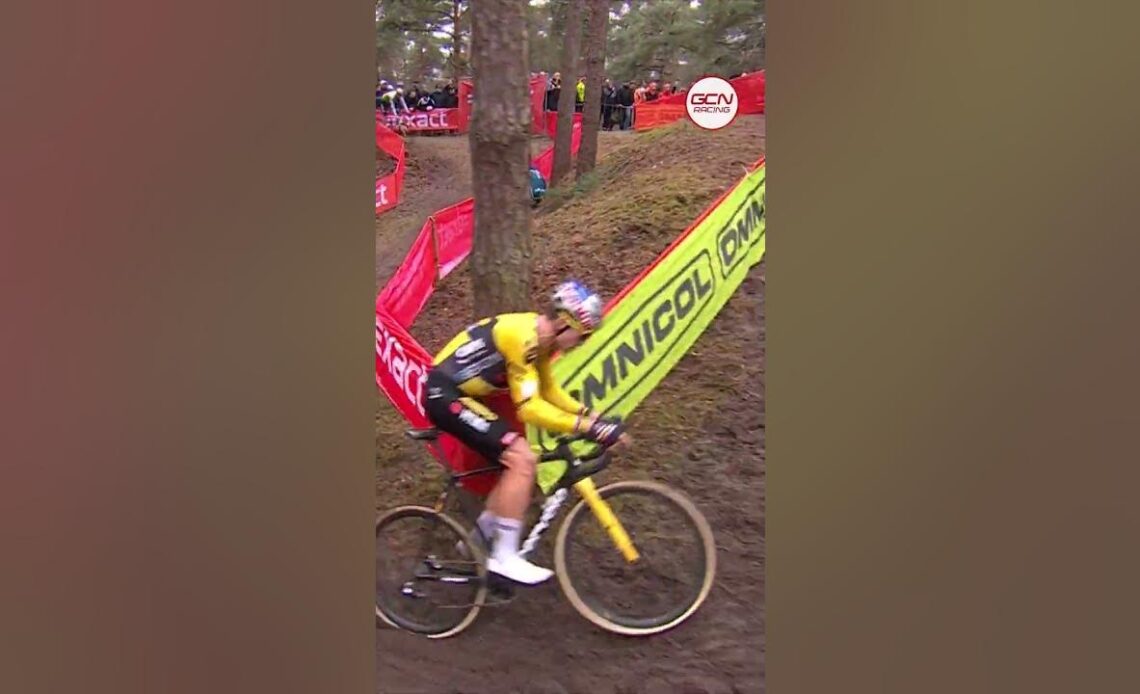 🌈 Mathieu van der Poel was flying through the technical sections in Mol! #ExactCross #cx #cyclocross