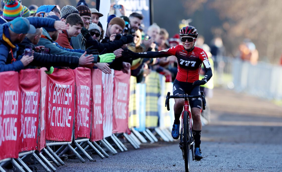 Anna Kay British dominates elite women's British cyclocross championship