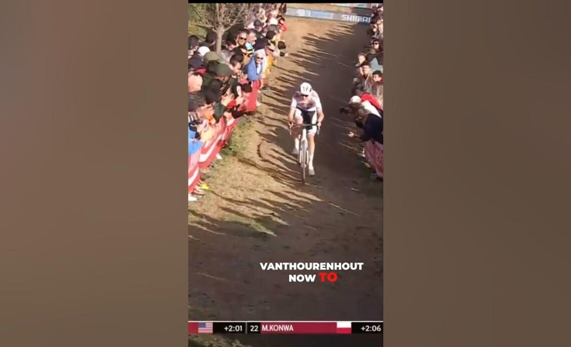 Wout Van Aert Sees It All Nearly Fall Apart #cxworldcup