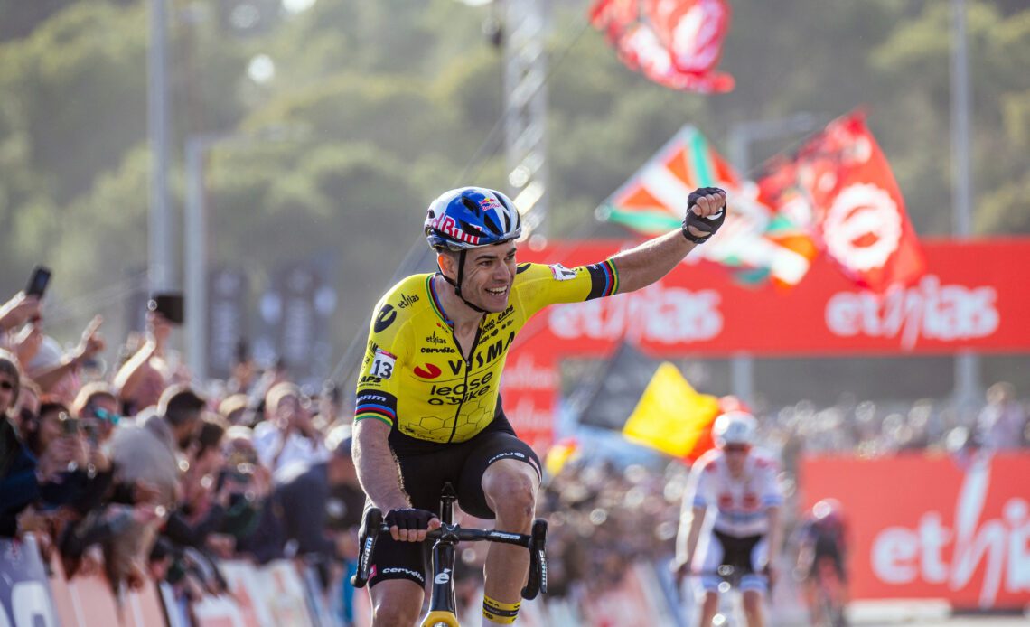 Wout Van Aert ‘happier with the feeling in my legs than victory’ ahead of 2024 road debut