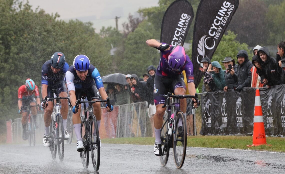 Aaron Gate jumps from track to New Zealand Championships road race victory