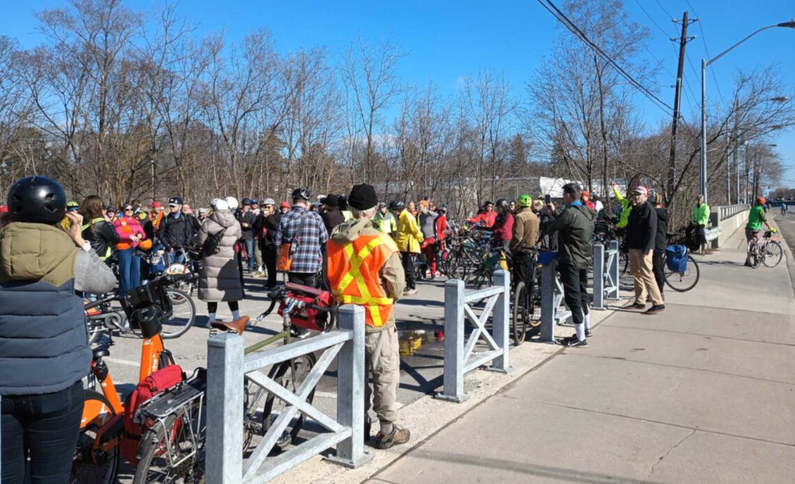 Cycle Toronto hosts its annual 'Coldest Day of the Year Ride' in unseasonably warm temps