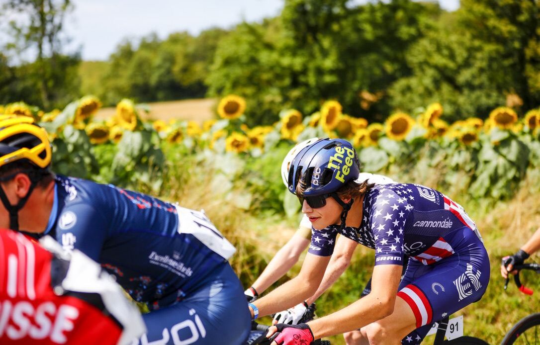 Enzo Hincapie (EF Education-ONTO) races at Tour de L