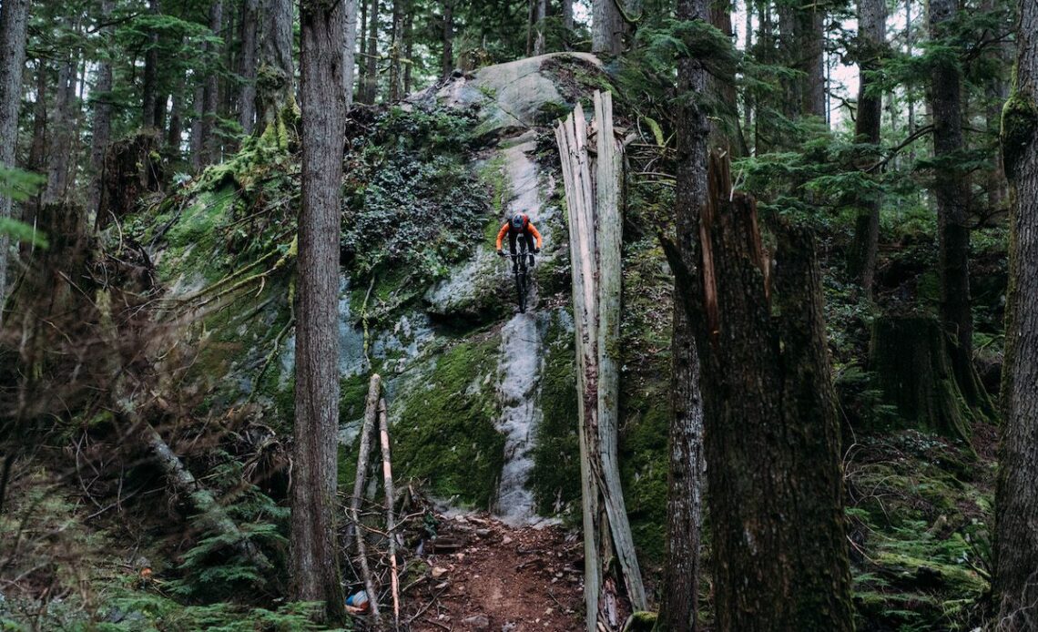 Daniel Shaw rides a Knolly Chilcotin in North Vancouver.