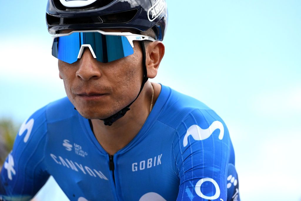 TUNJA COLOMBIA FEBRUARY 08 Nairo Quintana of Colombia and Movistar Team prior to the 4th Tour Colombia 2024 Stage 3 a 1419km stage from Tunja to Tunja on February 08 2024 in Tunja Colombia Photo by Maximiliano BlancoGetty Images