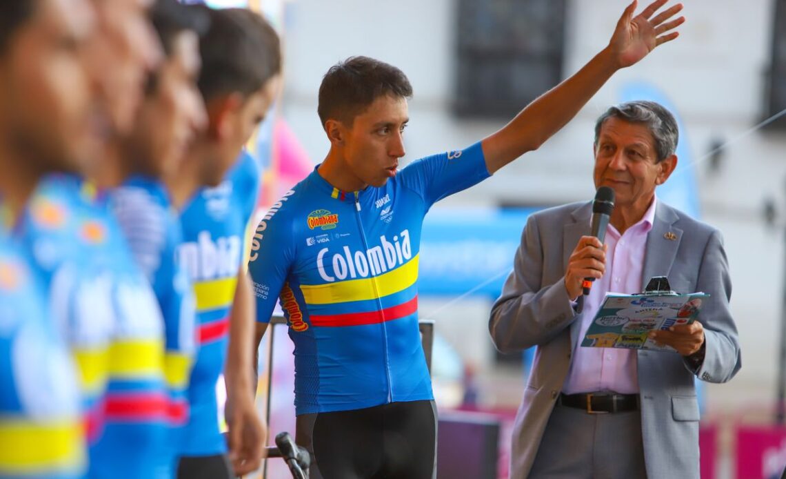 2024 Tour Colombia: Egan Bernal at the pre-race team presentation
