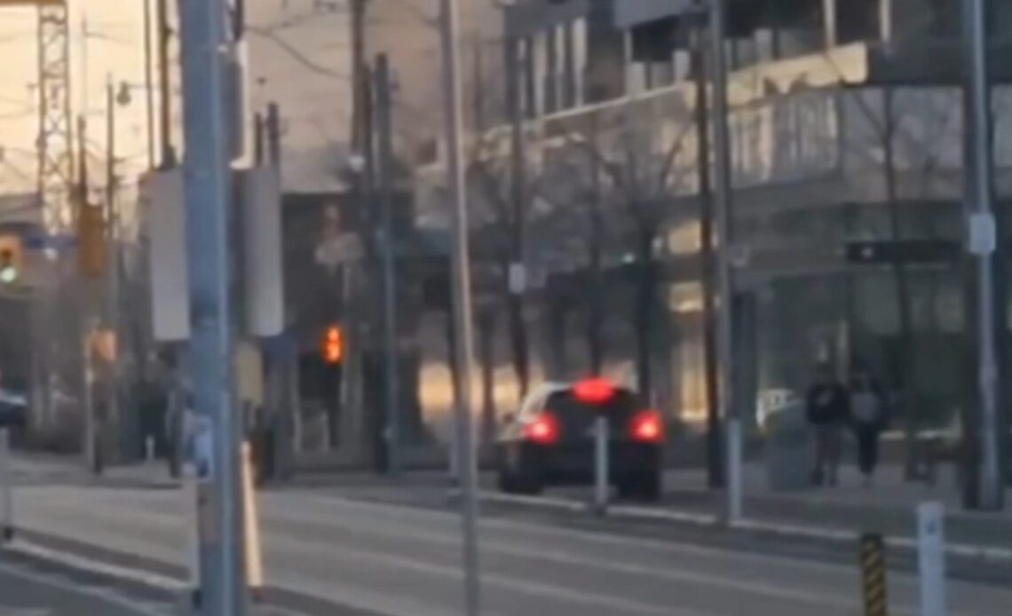 This might be the absolute worst example of a motorist driving in a bike lane
