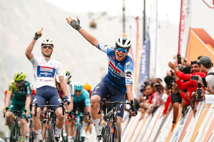 Tour of Oman: Paul Magnier and Luke Lamperti dominate stage 3 sprint