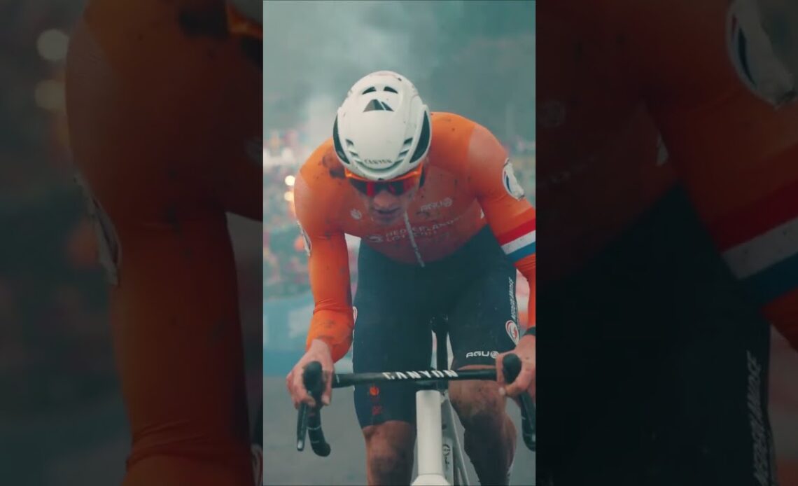 Mathieu van der Poel: Igniting the crowd 🔥 #Cyclocross