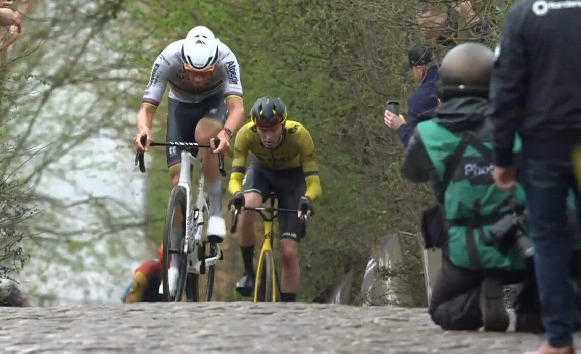 Mathieu van der Poel dominates slippery Ronde van Vlaanderen