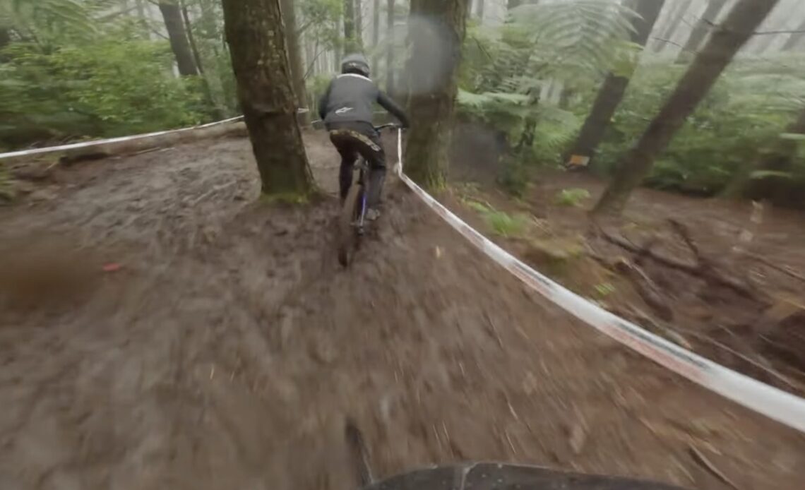 Preview: Tegan Cruz follows George Brannigan down a muddy Crankworx Rotorua DH
