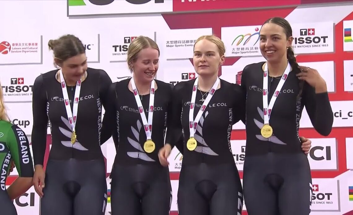 Team Pursuit Highlights - Hong Kong | 2024 Tissot UCI Track Nations Cup