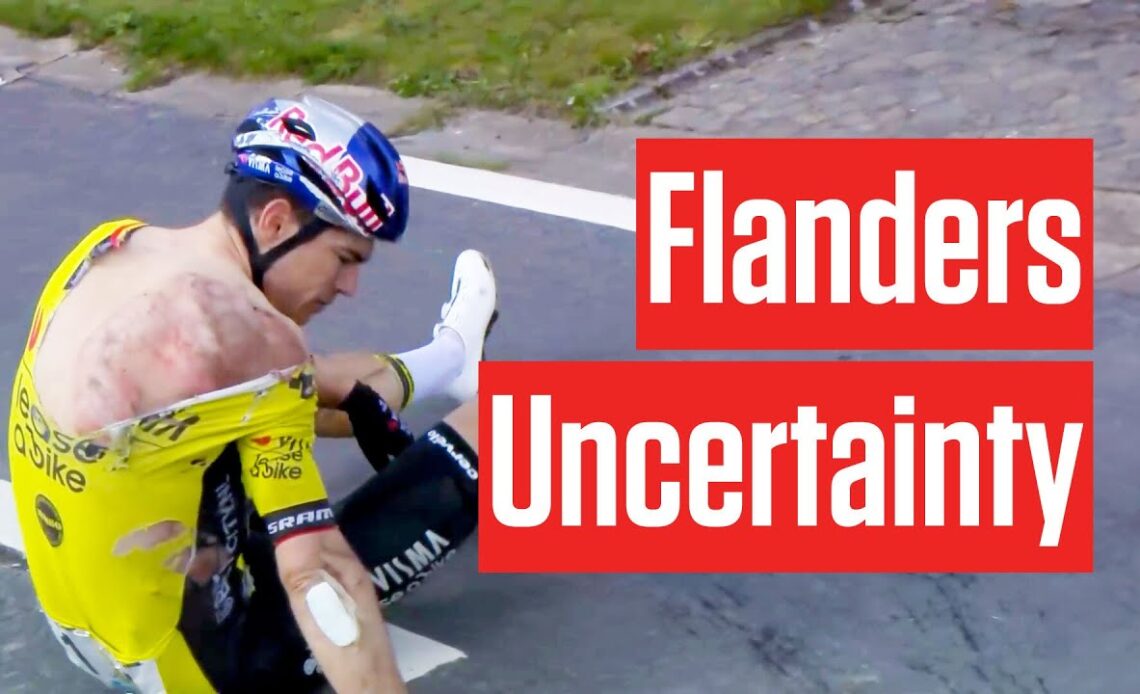 Wout Van Aert Tour Of Flanders Bid Compromised By Dwars Door Vlaanderen 2024 Crash Chaos