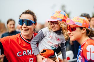 Riders before the start of Paris Roubaix Femmes 2024