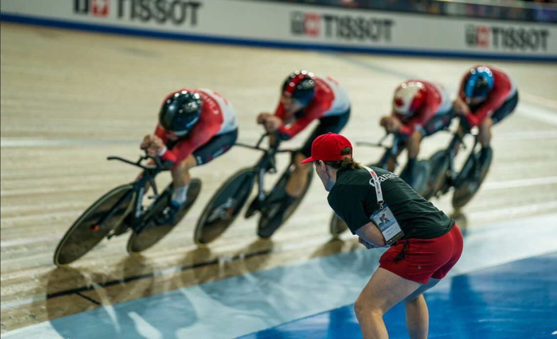 Canadians earn two medals on Day 1 of the Milton UCI Track Nations Cup