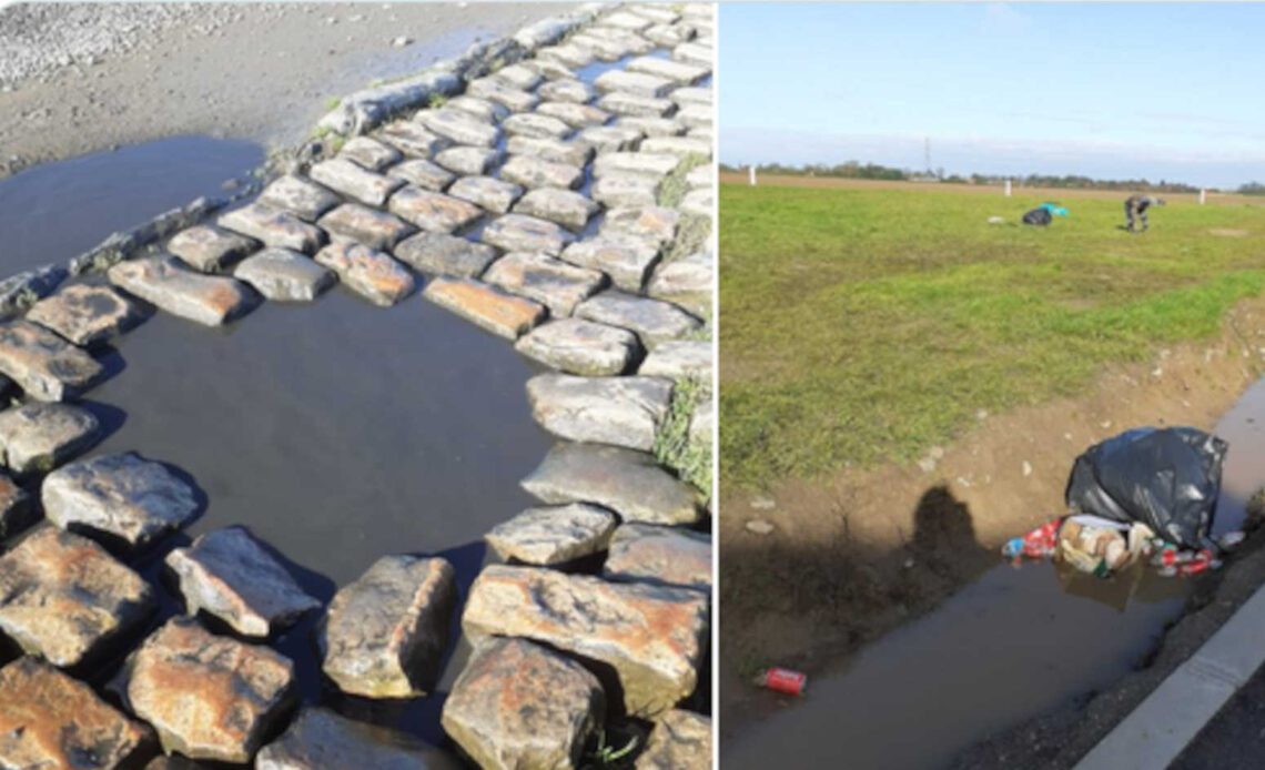 Cobbles stolen from Paris-Roubaix, trash litters roadside