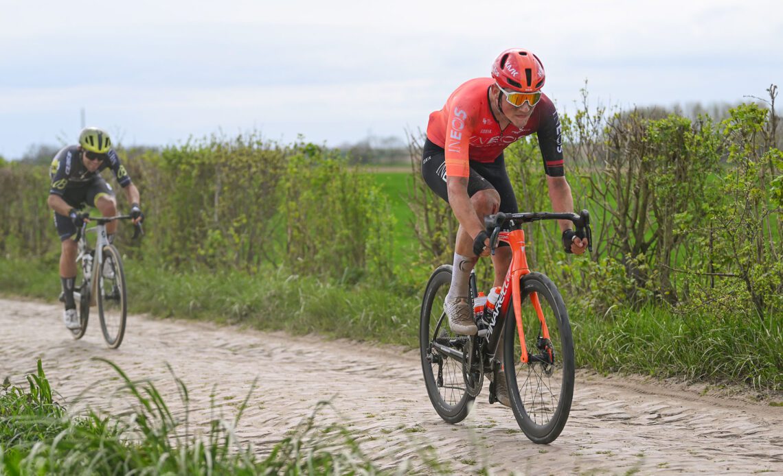 Josh Tarling disqualified from Paris-Roubaix for a sticky bottle tow