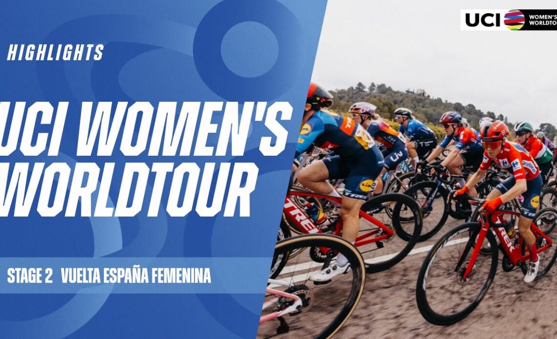 La Vuelta Femenina Stage 2 Highlights | 2024 UCI Women's WorldTour