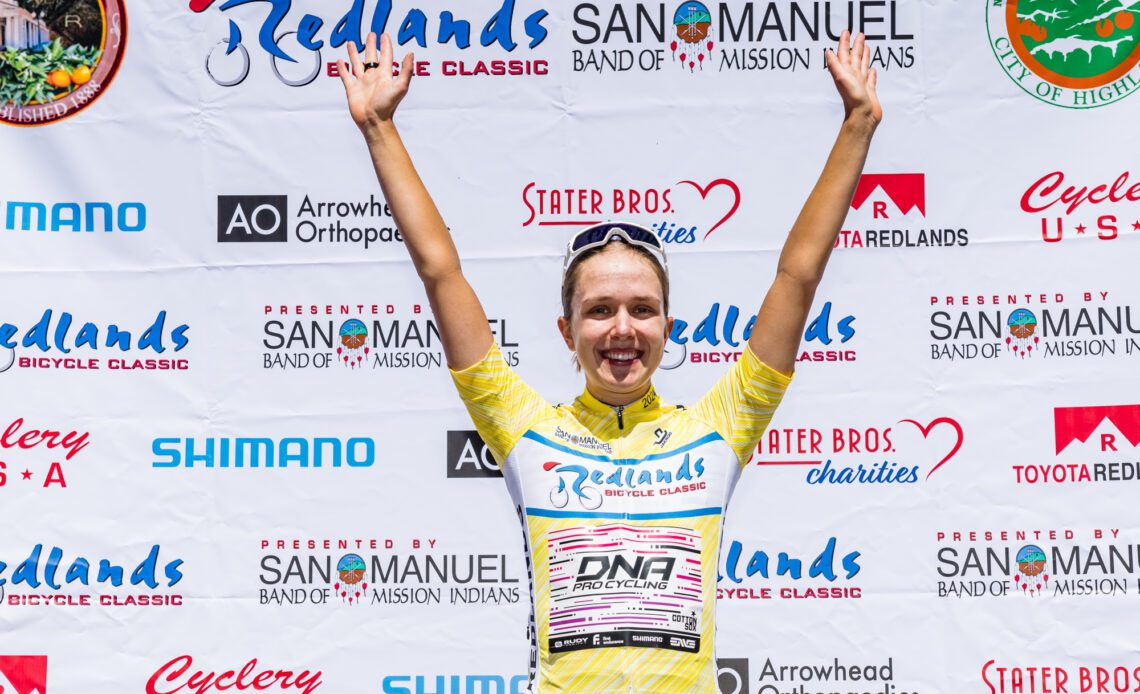 Nadia Gontova wins Redlands Classic women's race as Mara Roldan takes stage 5