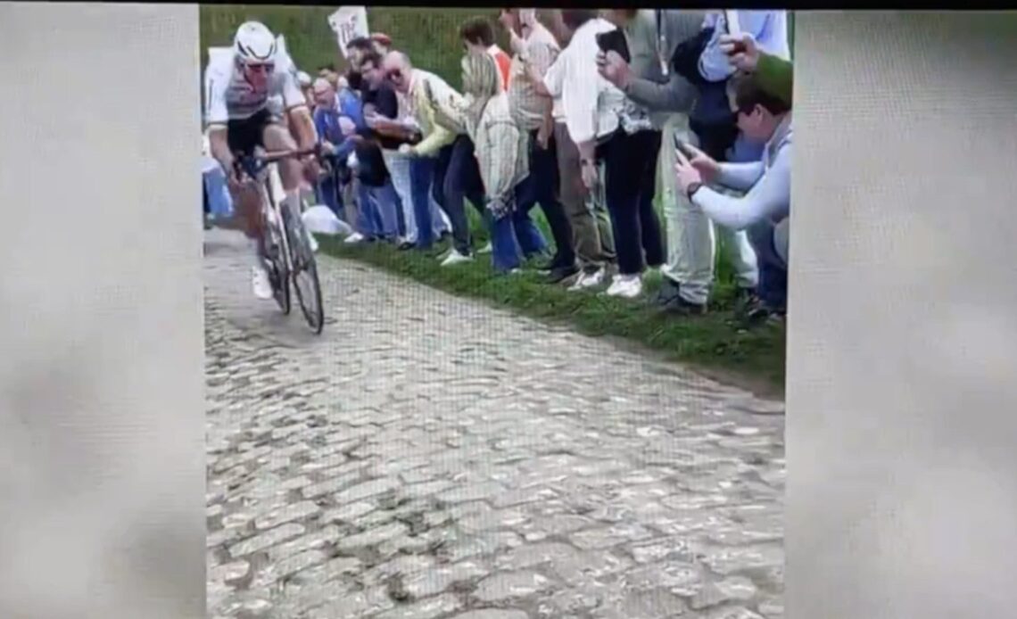New footage shows just how brutal cap throw at Mathieu van der Poel was