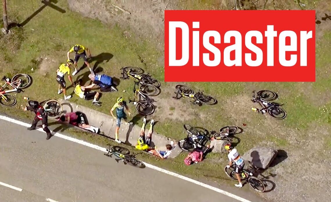 Remco Evenepoel, Jonas Vingegaard, Primoz Roglic in Serious Tour of Basque Country Crash